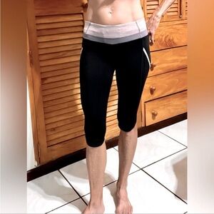 lululemon athletica Black and Gray Leggings